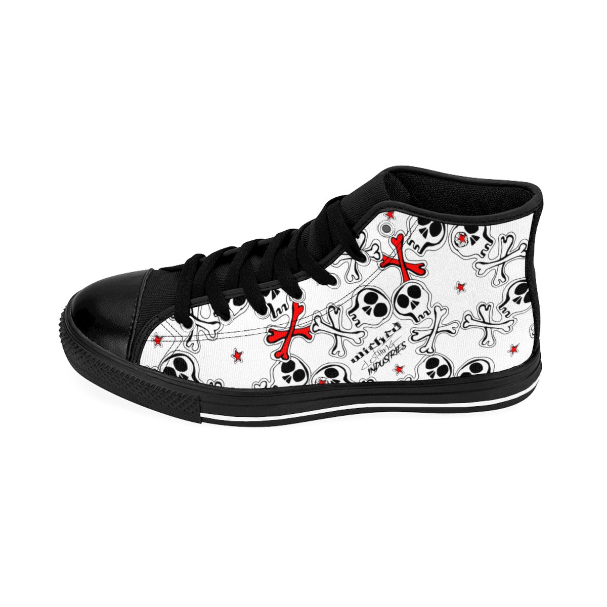 Men's Cartoon Skulls High-top Sneakers