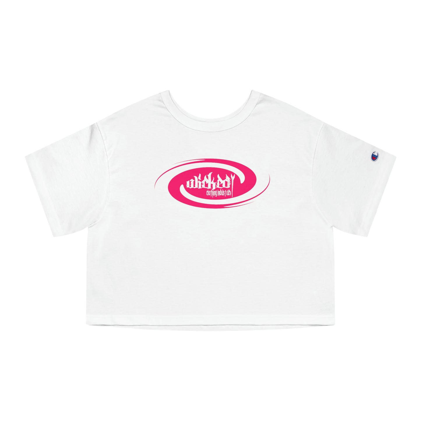 Wicked Storm/ Hot Pink/ Cropped T-Shirt