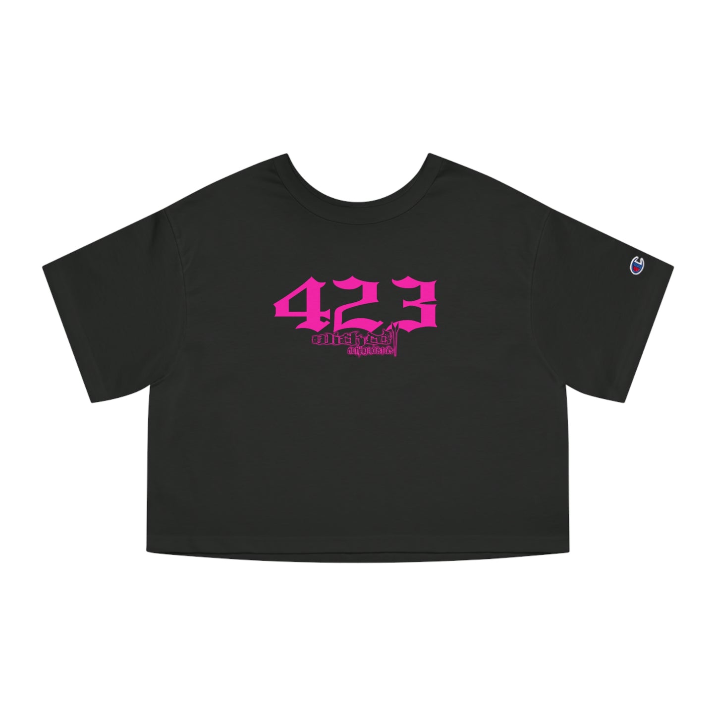 423 Hot Pink / Cropped T-Shirt