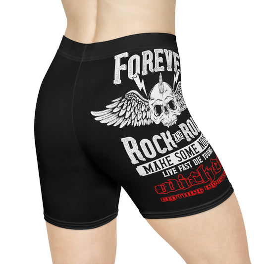 Forever White/ Biker Shorts