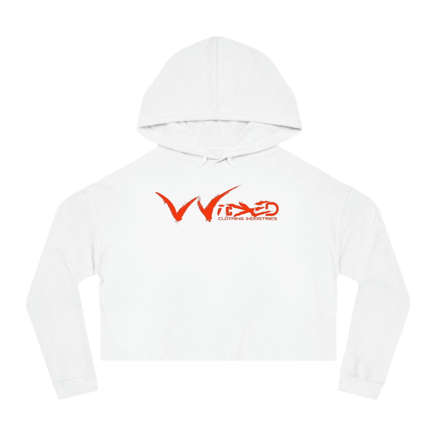 Chaos Cropped Hooded Sweatshirt