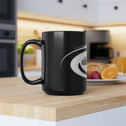 Hurricane White /Black Mug, 15oz