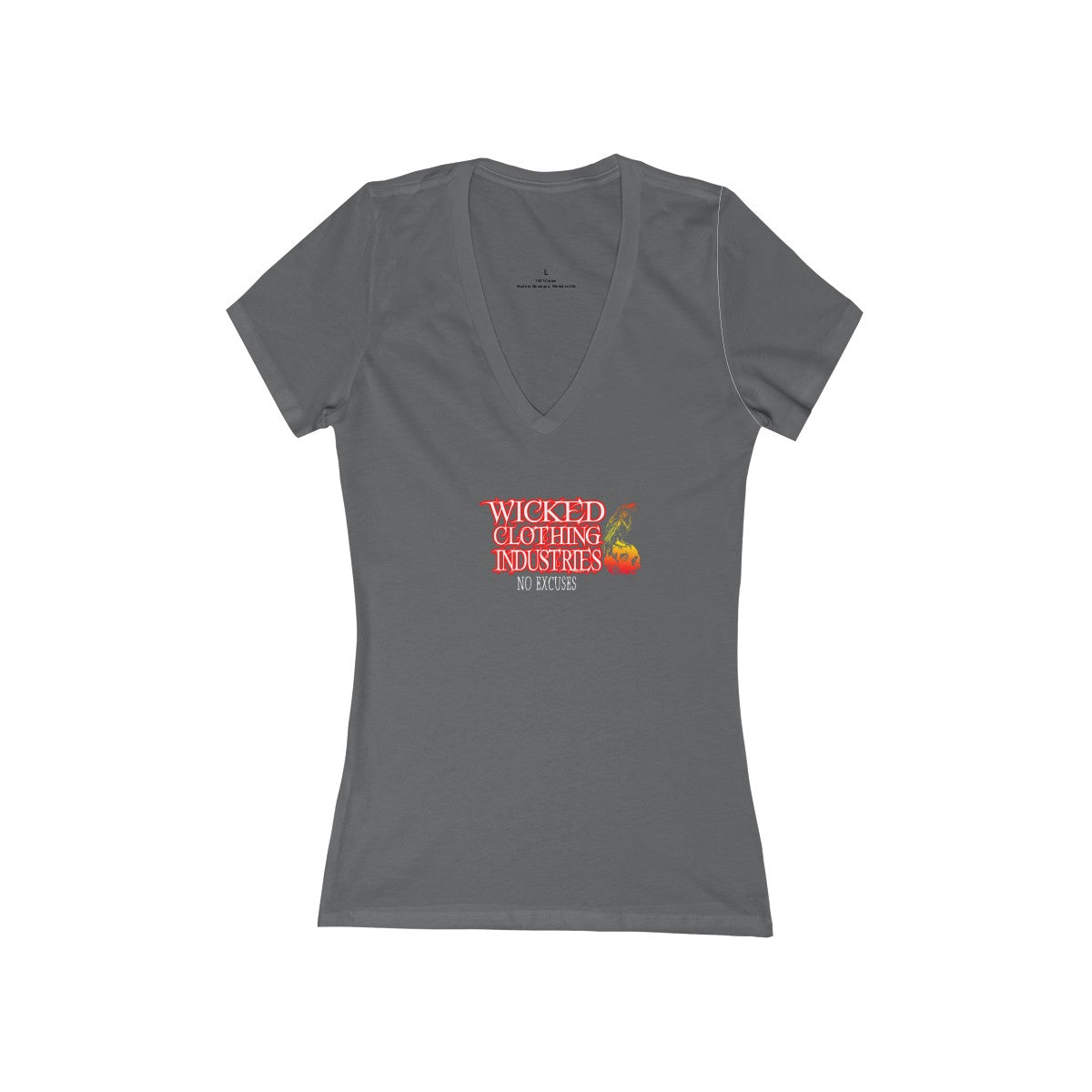 No Excuses/Women's Short Sleeve Deep V-Neck Tee