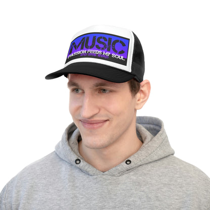 Music Passion Feeds My Soul Purple Trucker Caps