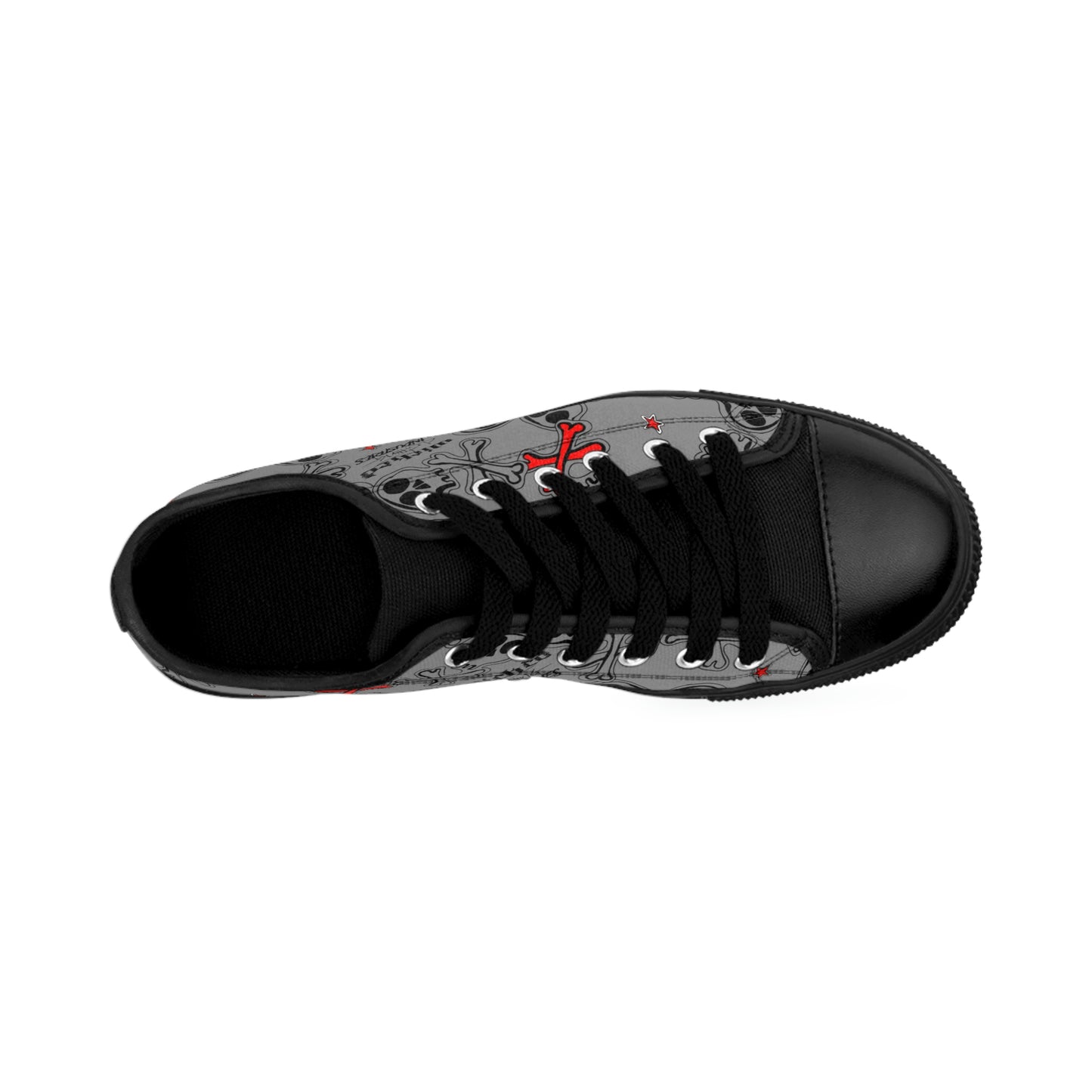 Cartoon Skulls/ Gray/Women's Sneakers