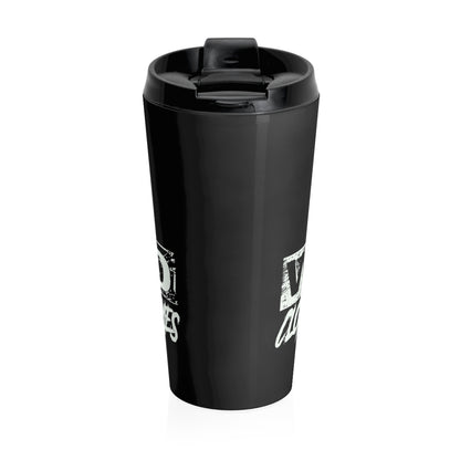 Stay Wild 2/Black/Neon Green/Stainless Steel Travel Mug