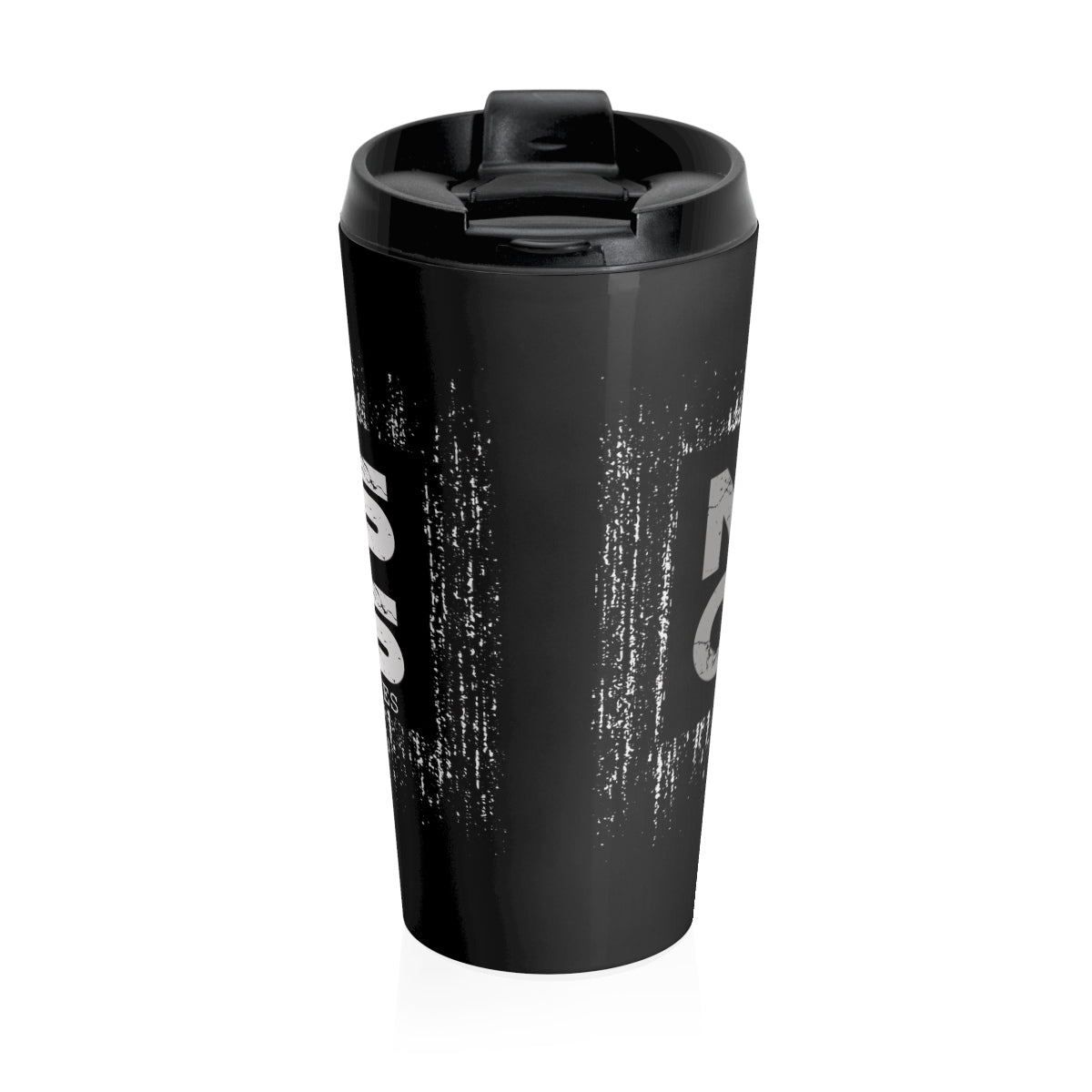 No Rules/ Limits/Gray/ Black/ Stainless Steel Travel Mug
