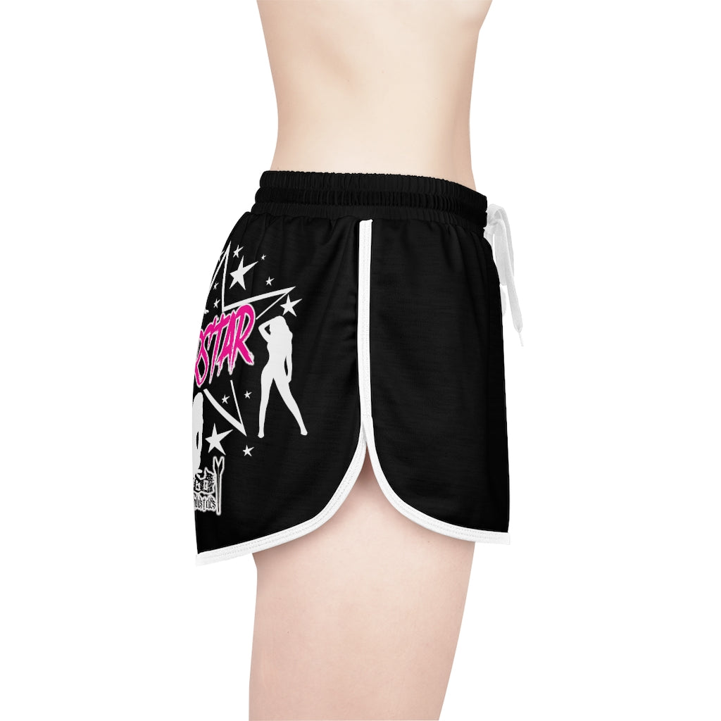 SuperStar/ Relaxed fit Shorts/ Black/ Print on Backside