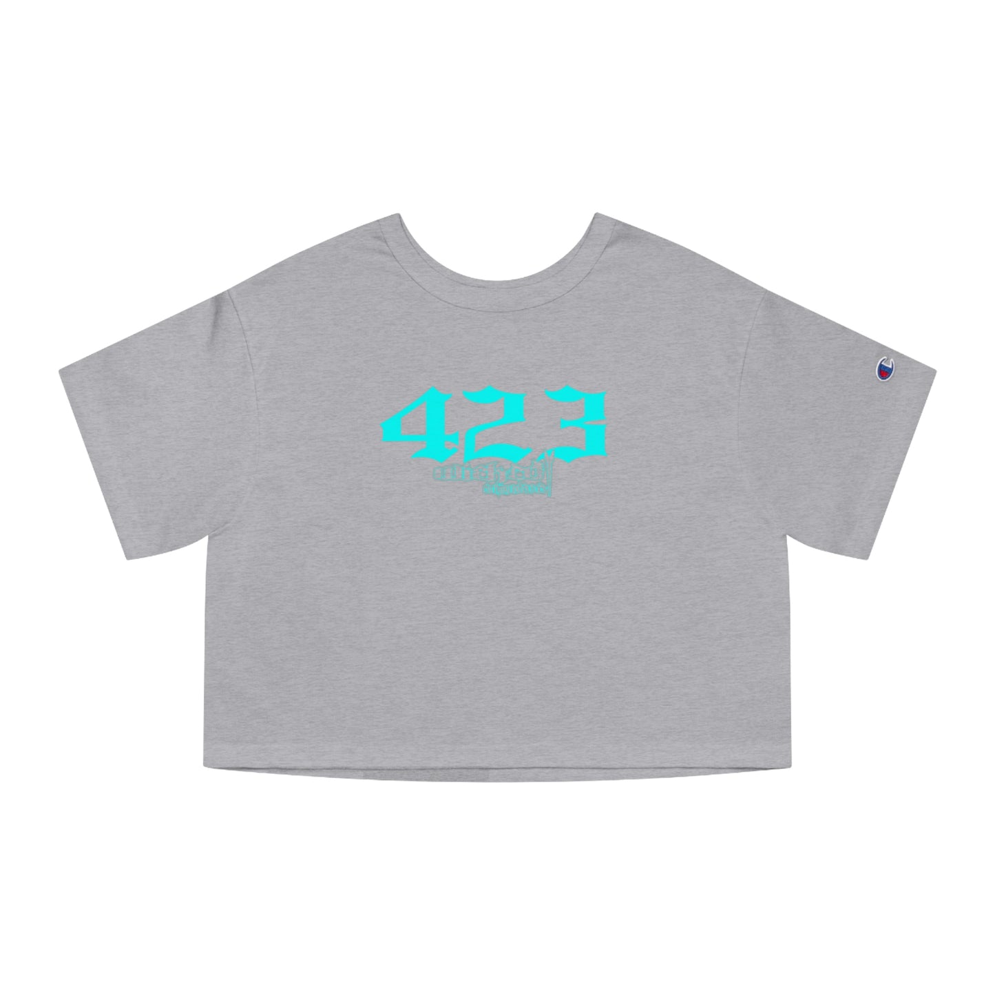 423 Teal Cropped T-Shirt