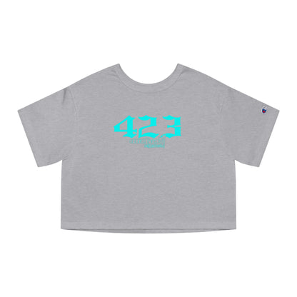 423 Teal Cropped T-Shirt