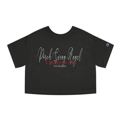 Porch Swing Angel E.L. Cropped T-Shirt
