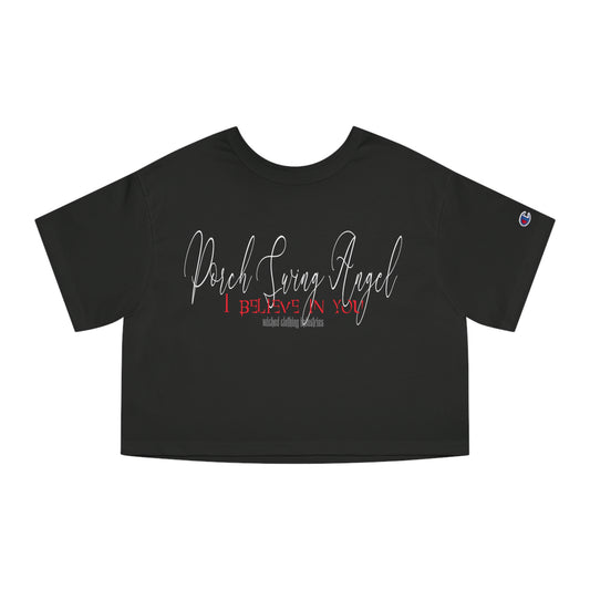 Porch Swing Angel E.L. Cropped T-Shirt