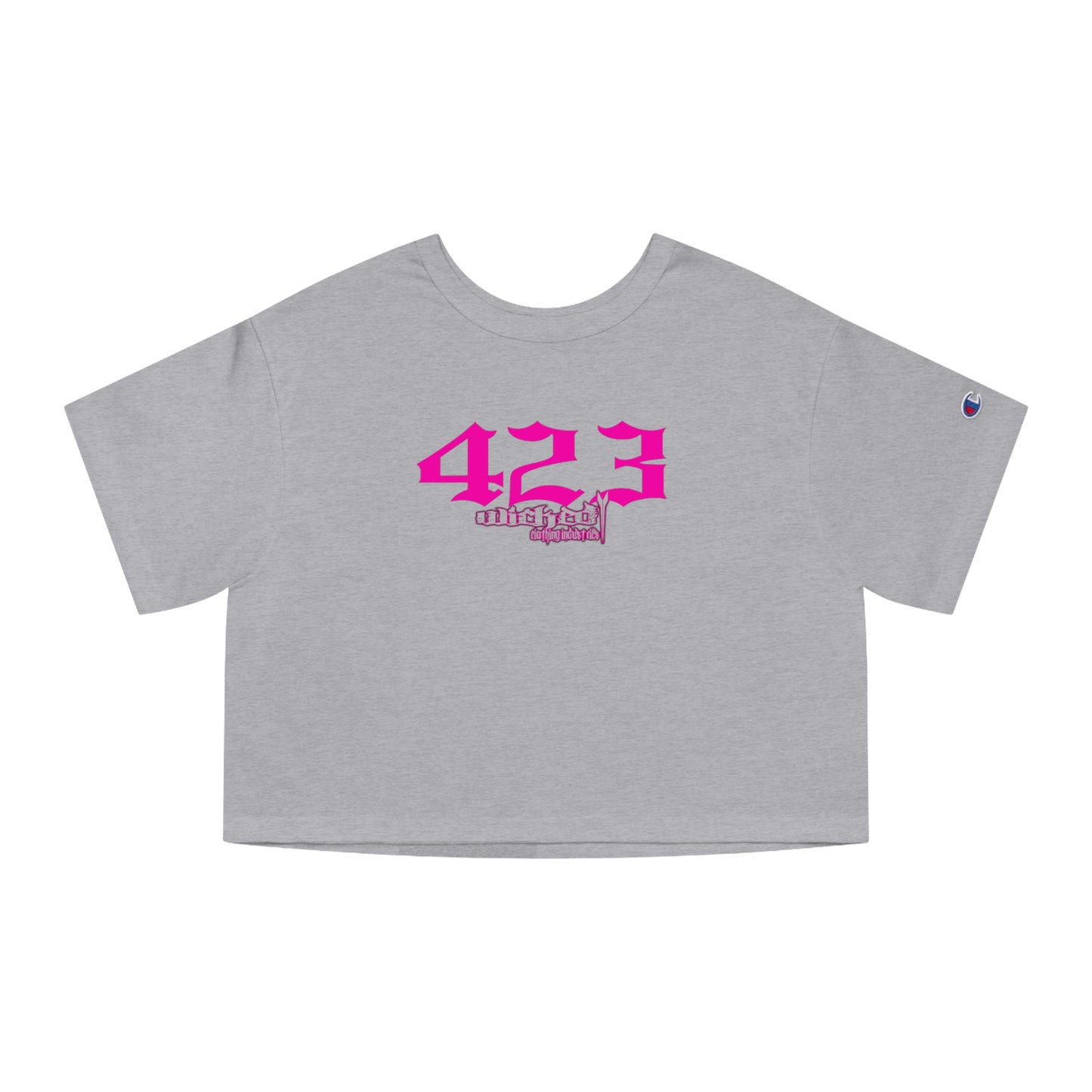 423 Hot Pink / Cropped T-Shirt