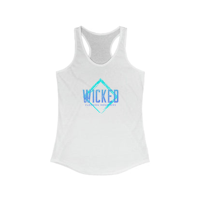 Faded Out Ocean/ Vintage Black /Racerback Tank Top