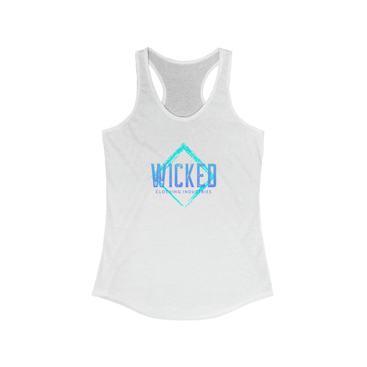 Faded Out Ocean/ Vintage Black /Racerback Tank Top
