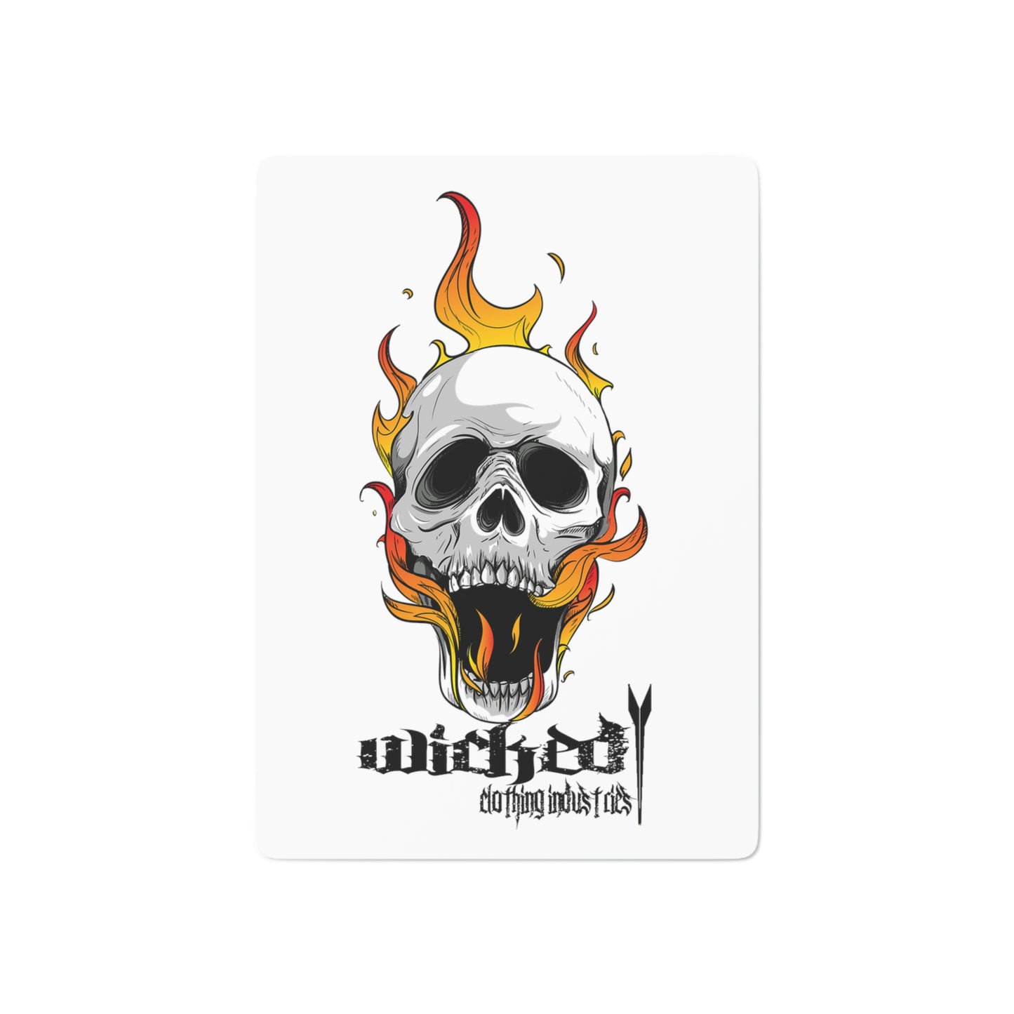 Wicked Skull Poker Cards