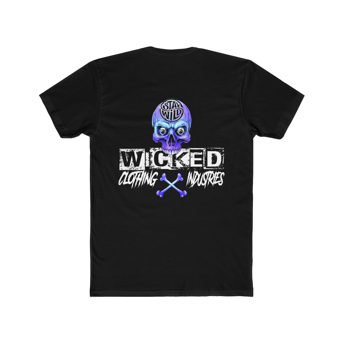 Stay Wild/Light Blue /Men's  Crew Tee
