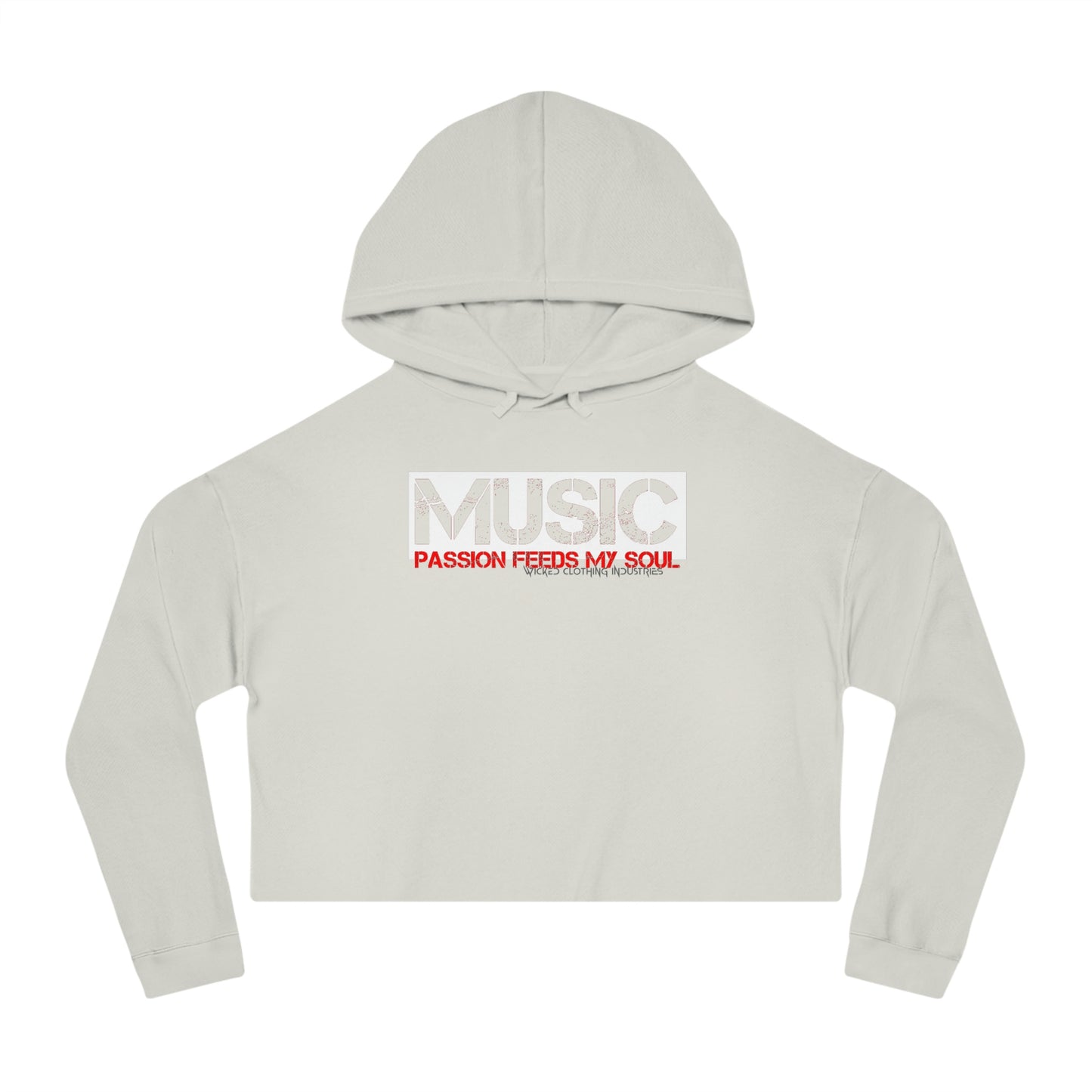 Music Passion Feeds My Soul/ Cropped Hoodie