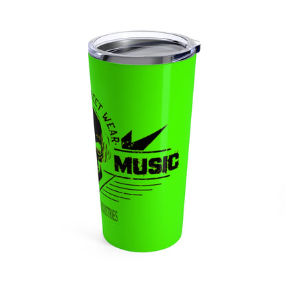 NEON GREEN WICKED MUSIC Tumbler 20oz