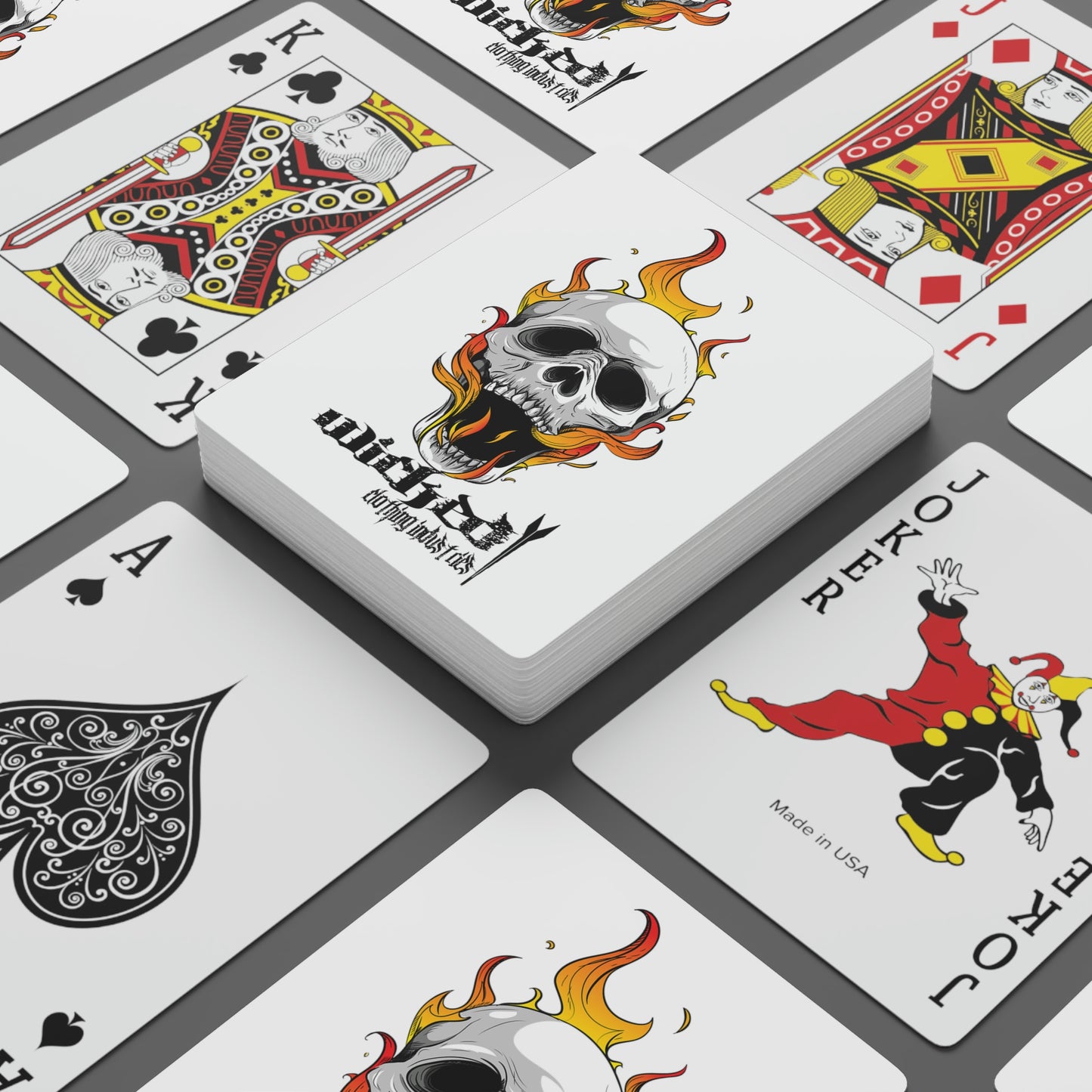 Wicked Skull Poker Cards
