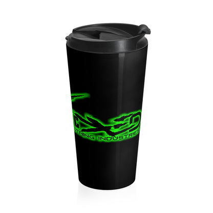 Neon Green/ Stainless Steel Travel Mug