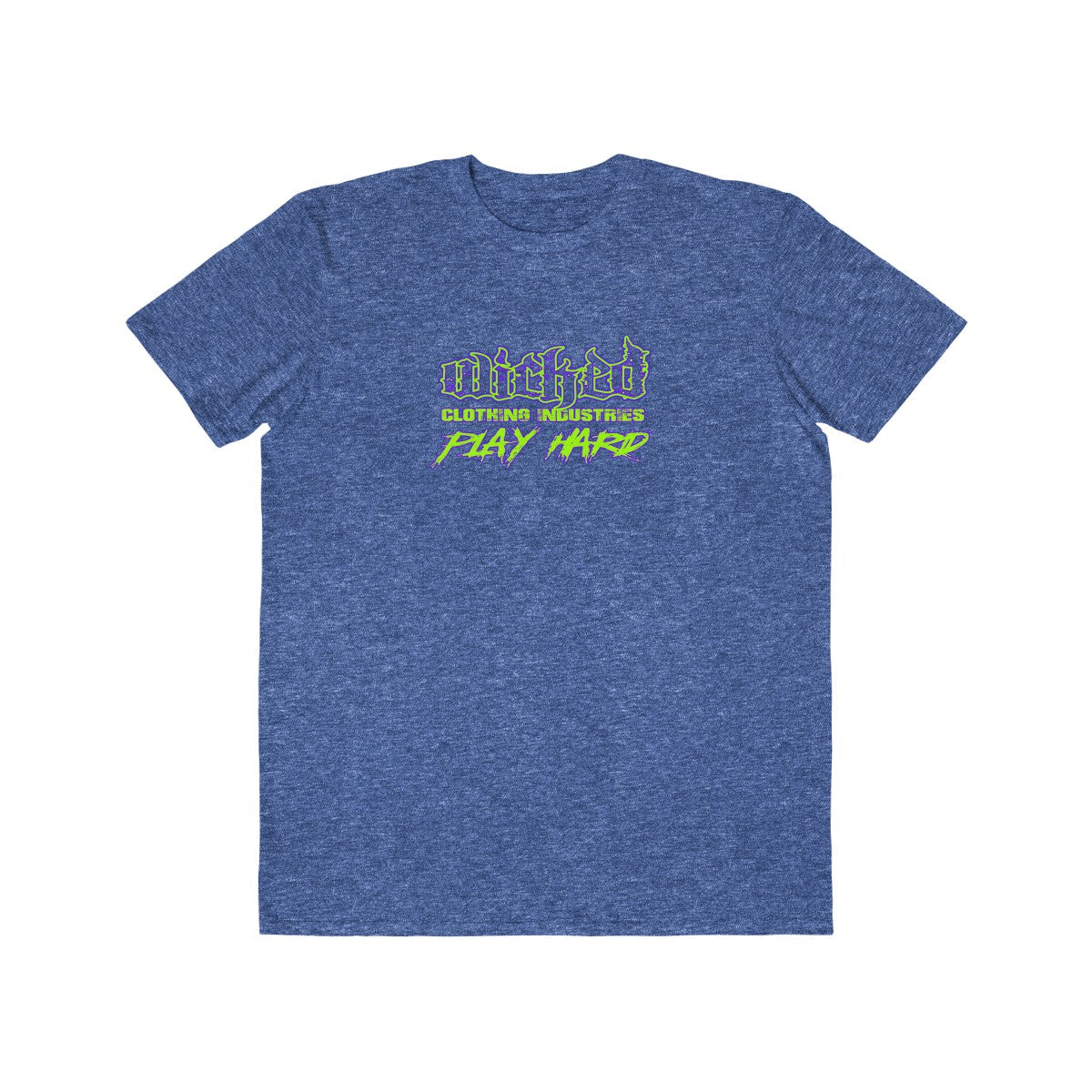 Play Hard/Neon Green, Purple/ Tee Shirt