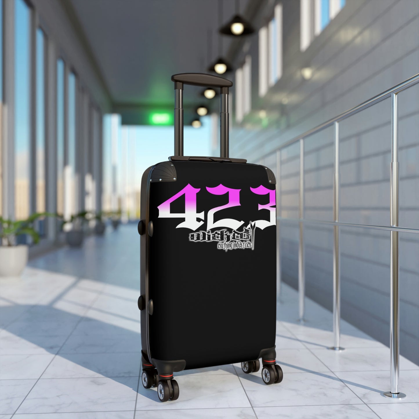 Wicked 423 Hot Pink /White Suitcases