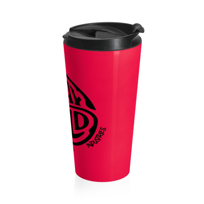 Stay Wild/ Red N Black Stainless Steel Travel Mug