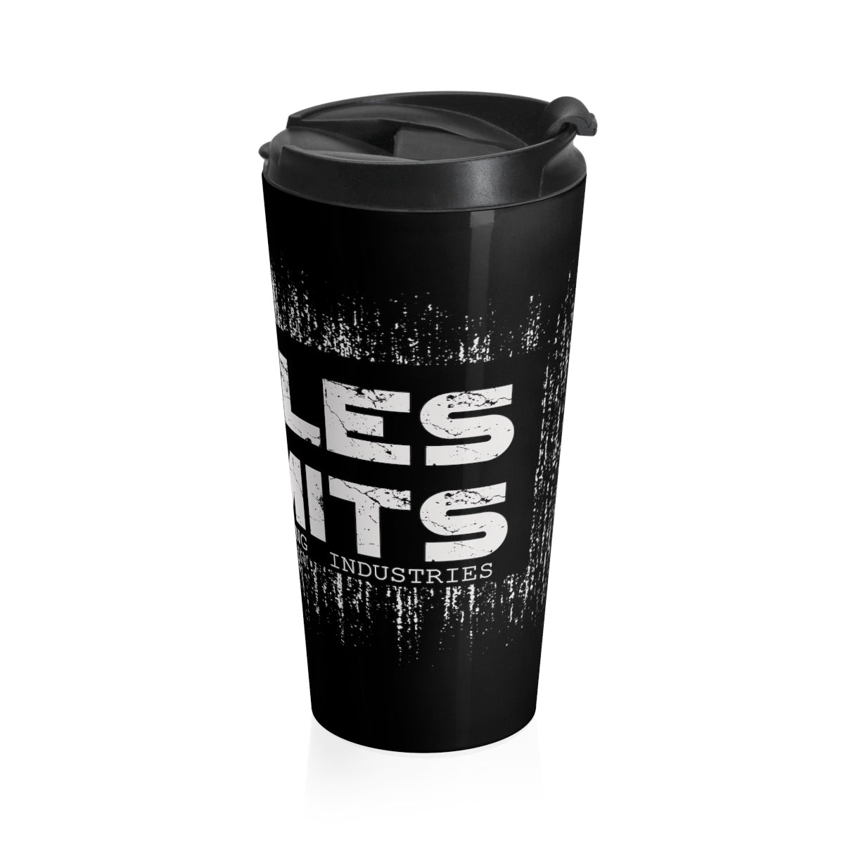 No Rules/ Limits/Gray/ Black/ Stainless Steel Travel Mug