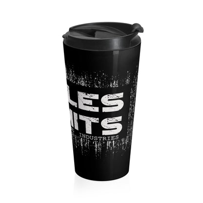 No Rules/ Limits/Gray/ Black/ Stainless Steel Travel Mug