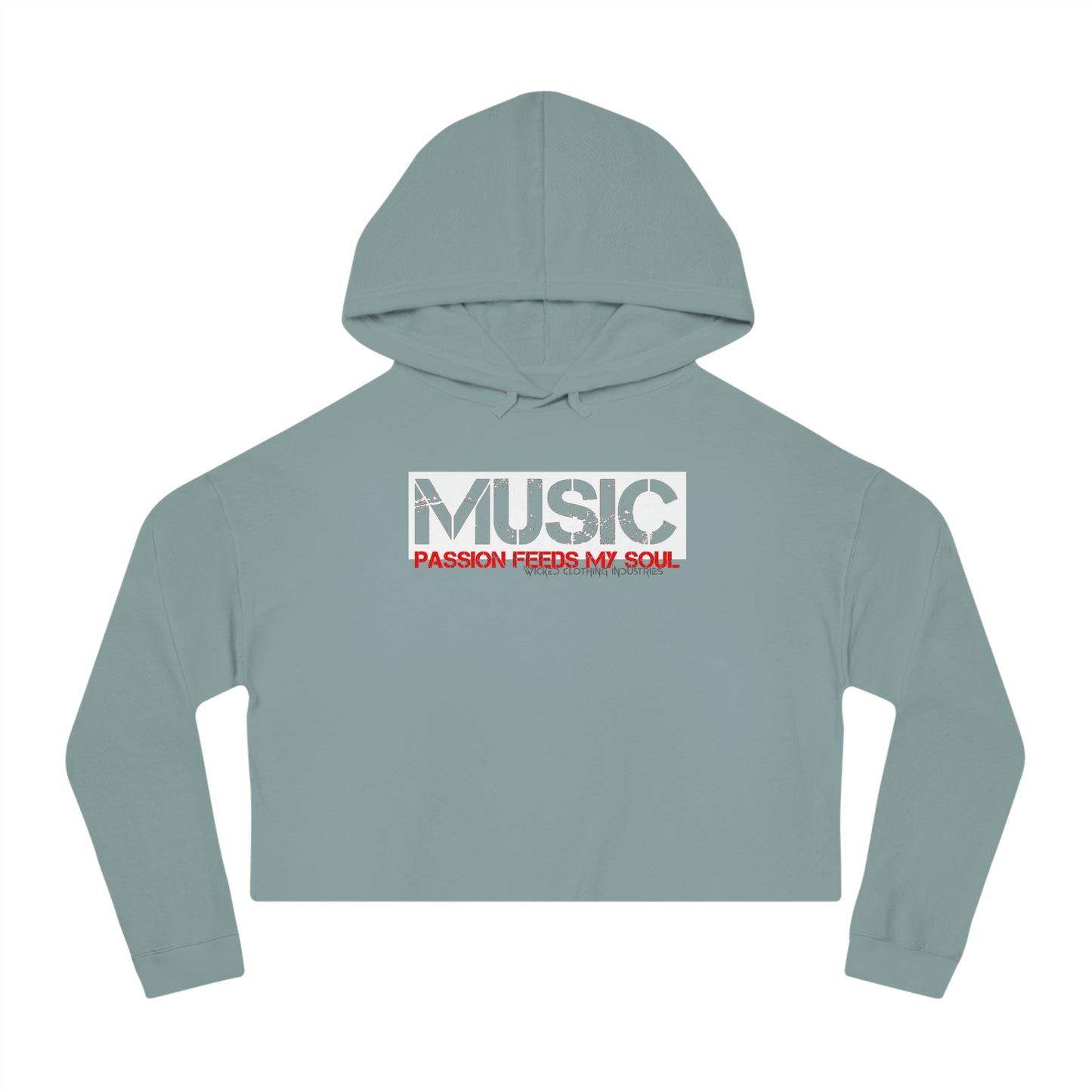 Music Passion Feeds My Soul/ Cropped Hoodie