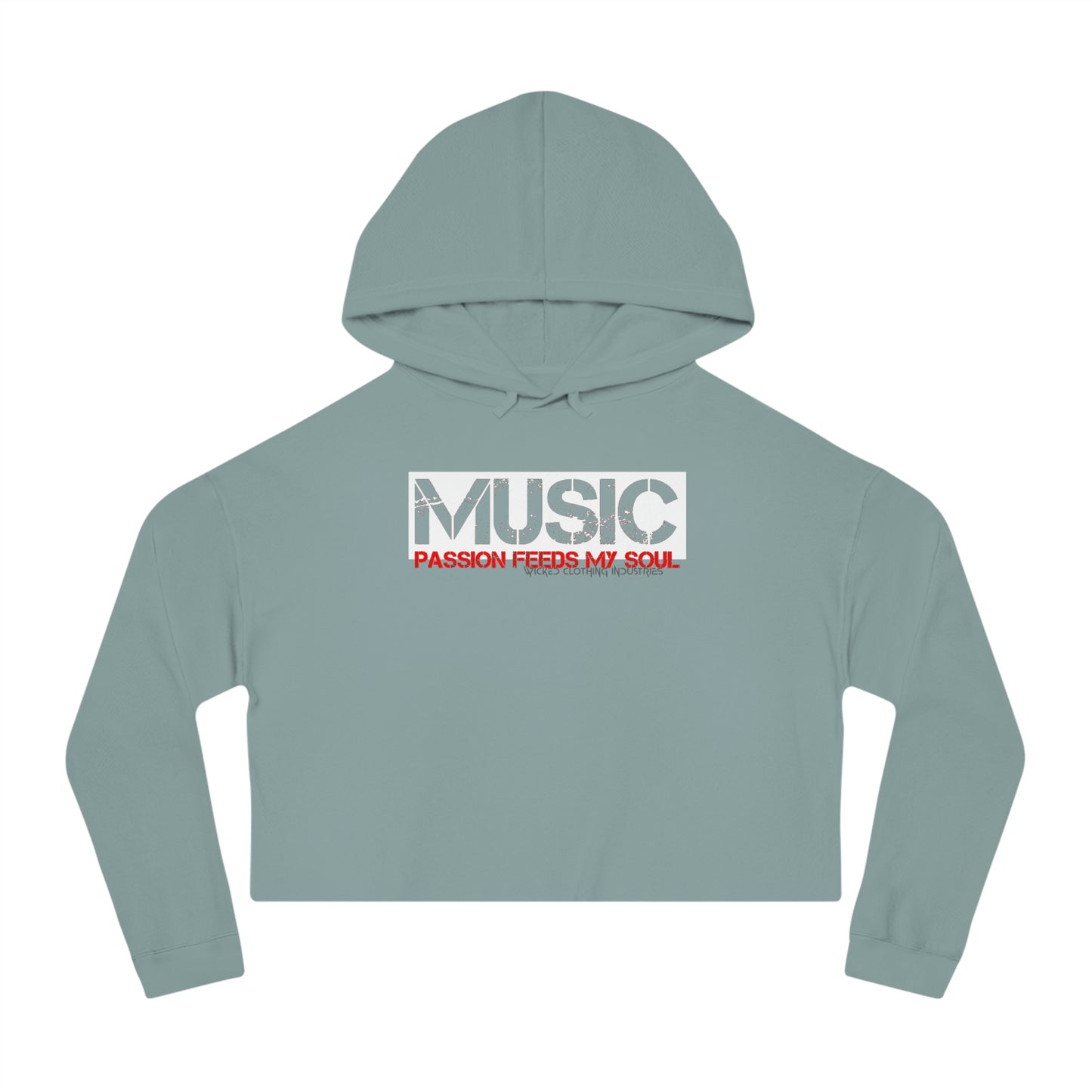 Music Passion Feeds My Soul/ Cropped Hoodie