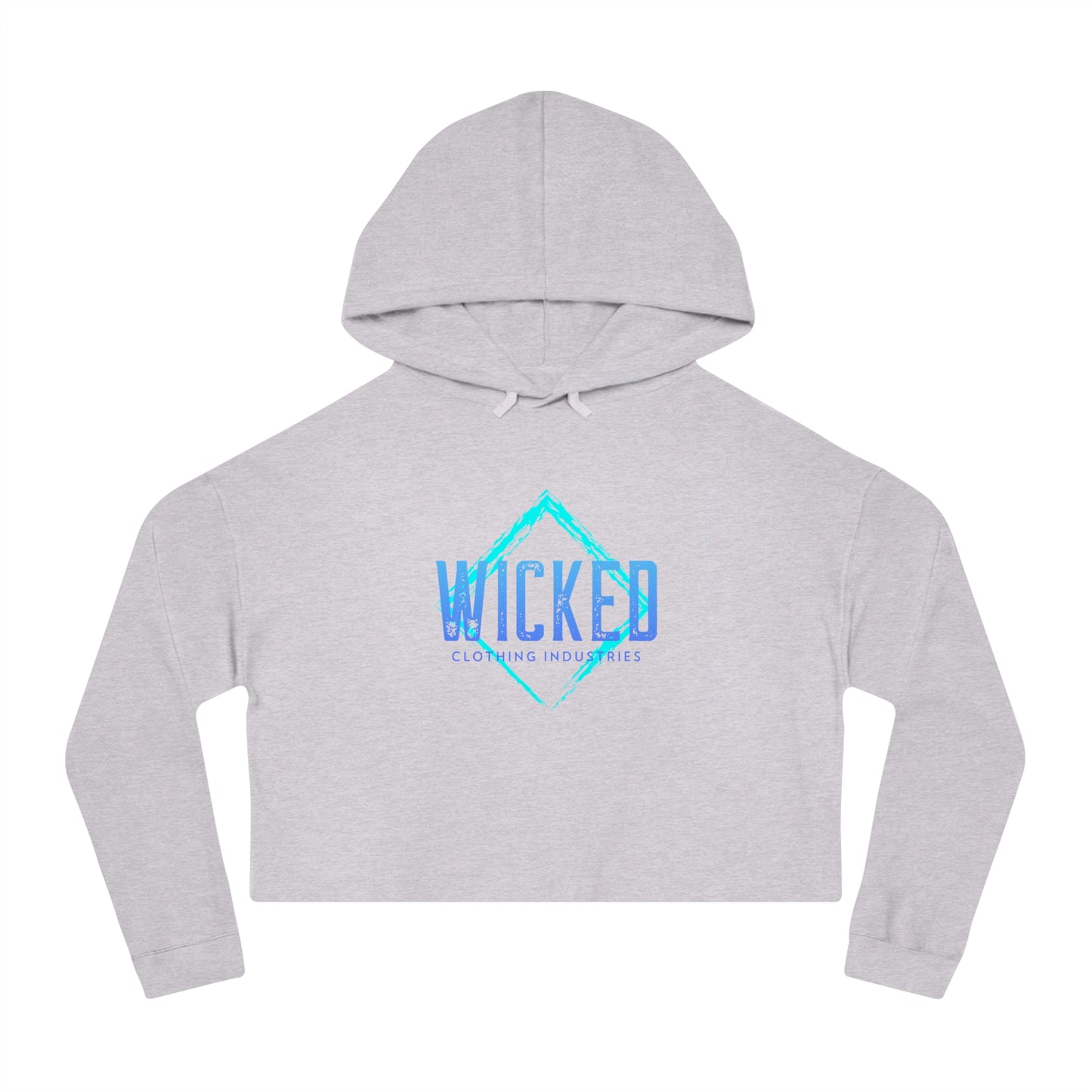 Faded Out Ocean/ Cropped Hoodie