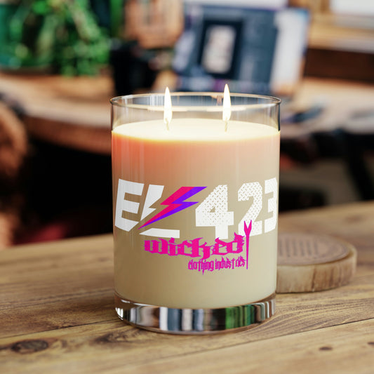 Shockwave EL423 on Glass /Scented Candle