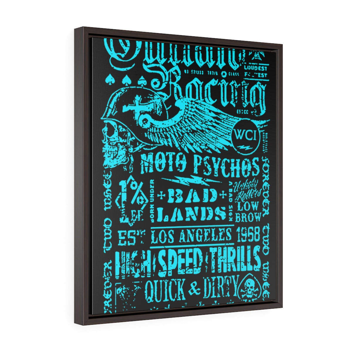 Outlaw Racing /Vertical FramedWrap Canvas