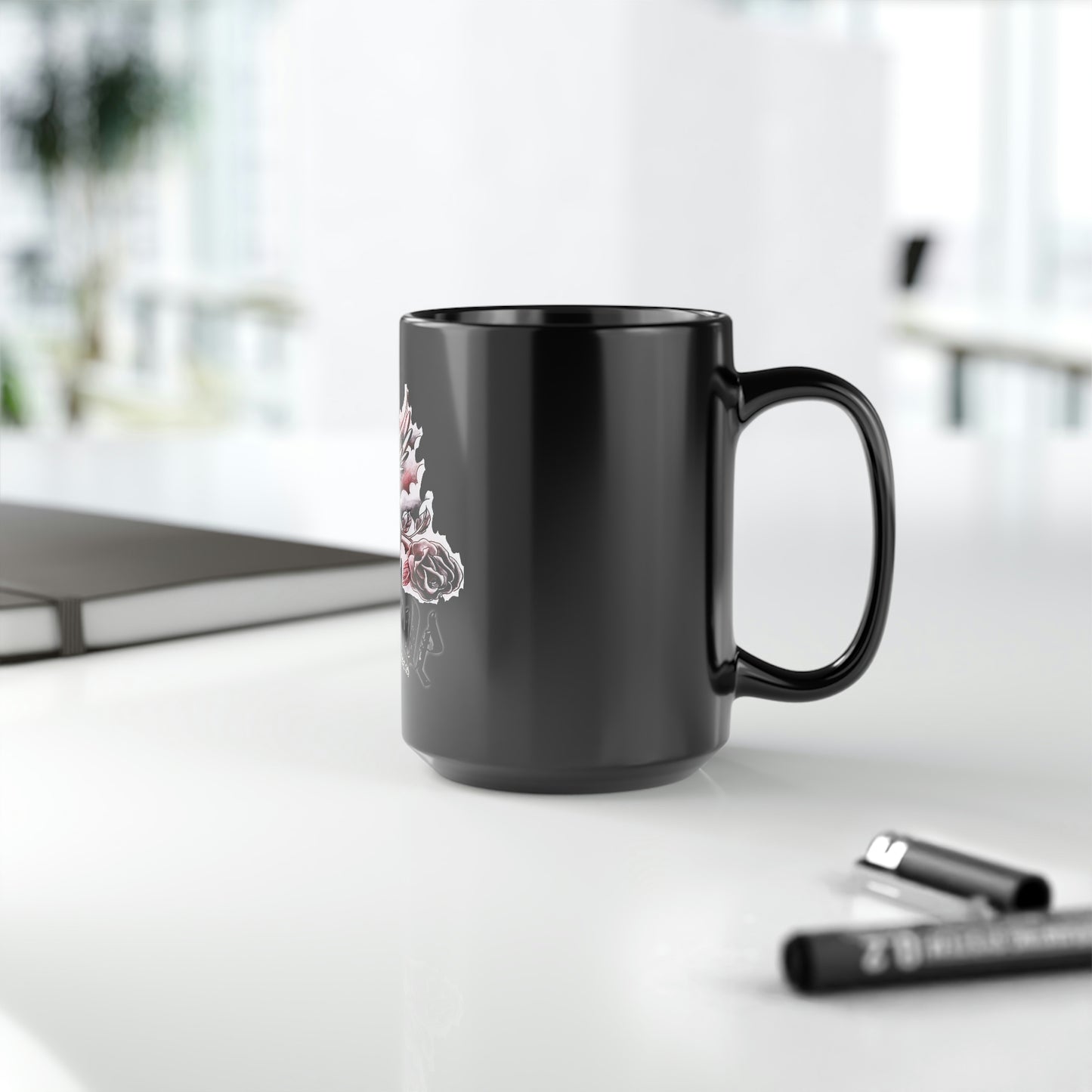 Believe E.L. Black Mug, 15oz