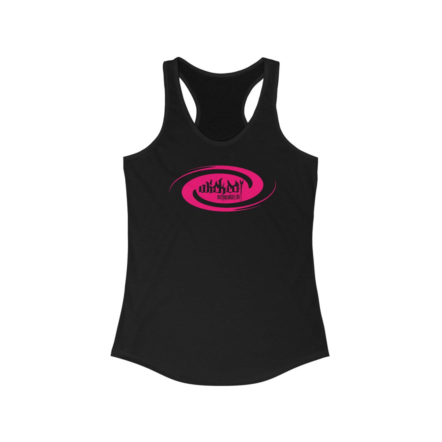 Wicked Storm/ Hot Pink/ Racerback Tank Top