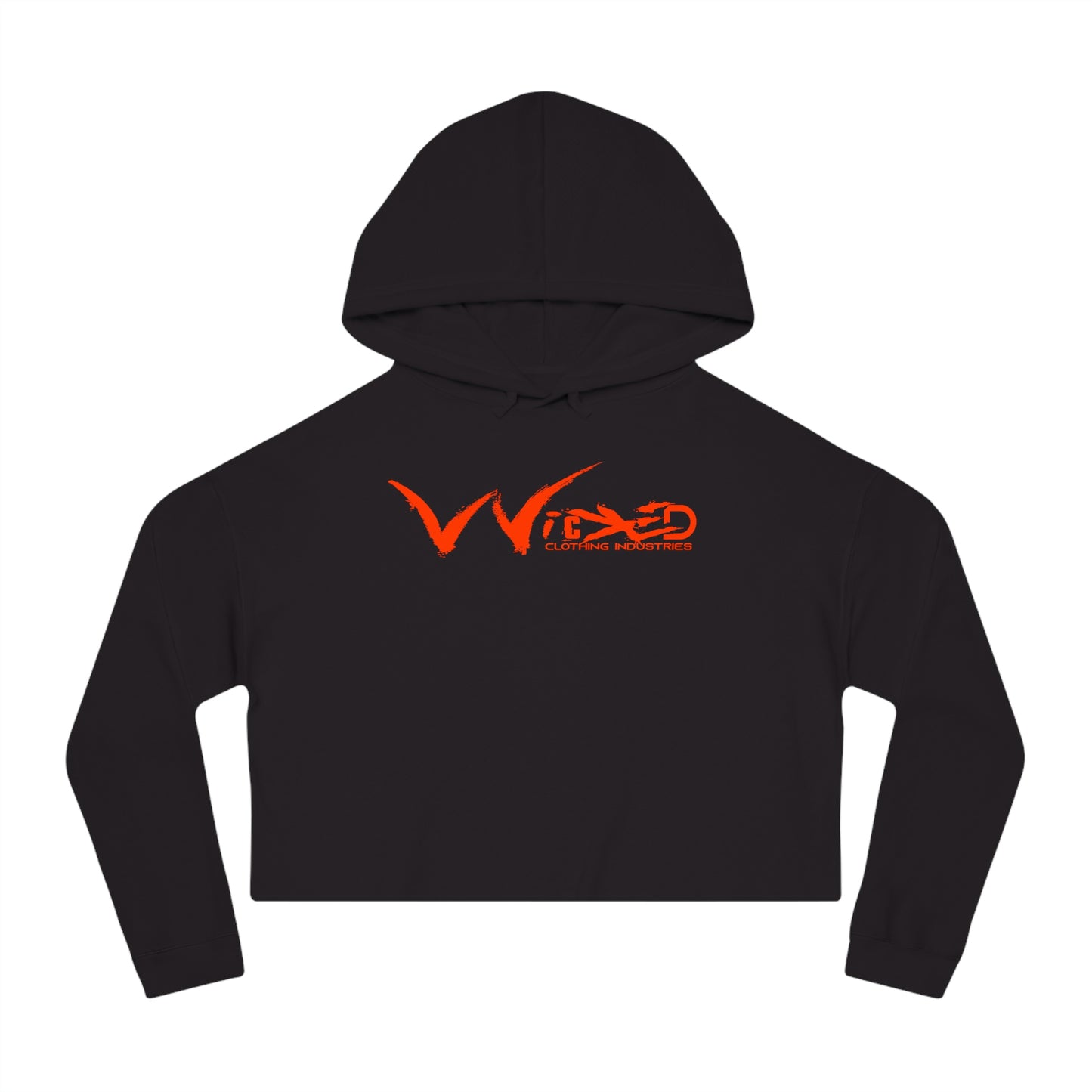 Chaos Cropped Hooded Sweatshirt