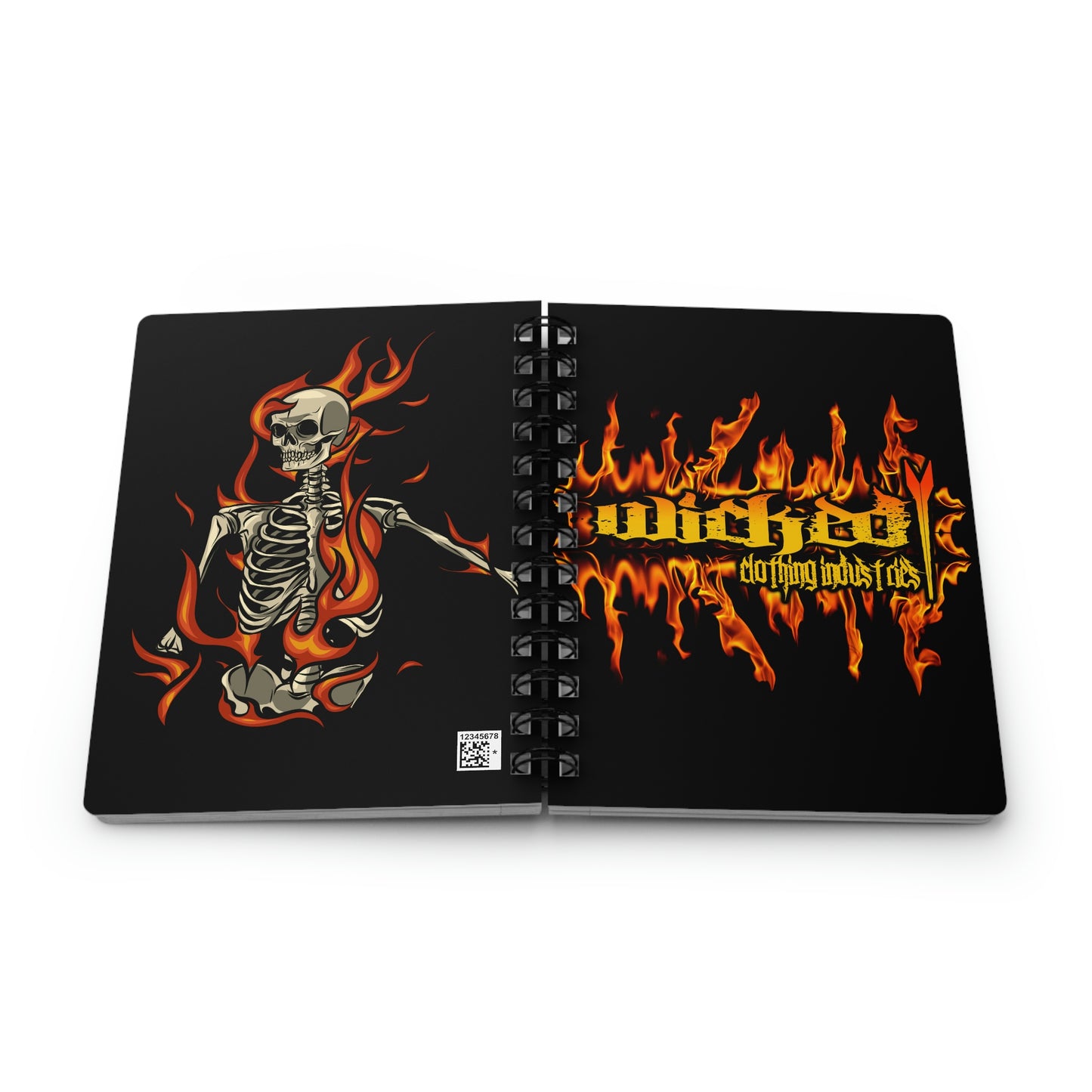 Wicked Flames /Spiral Bound Journal