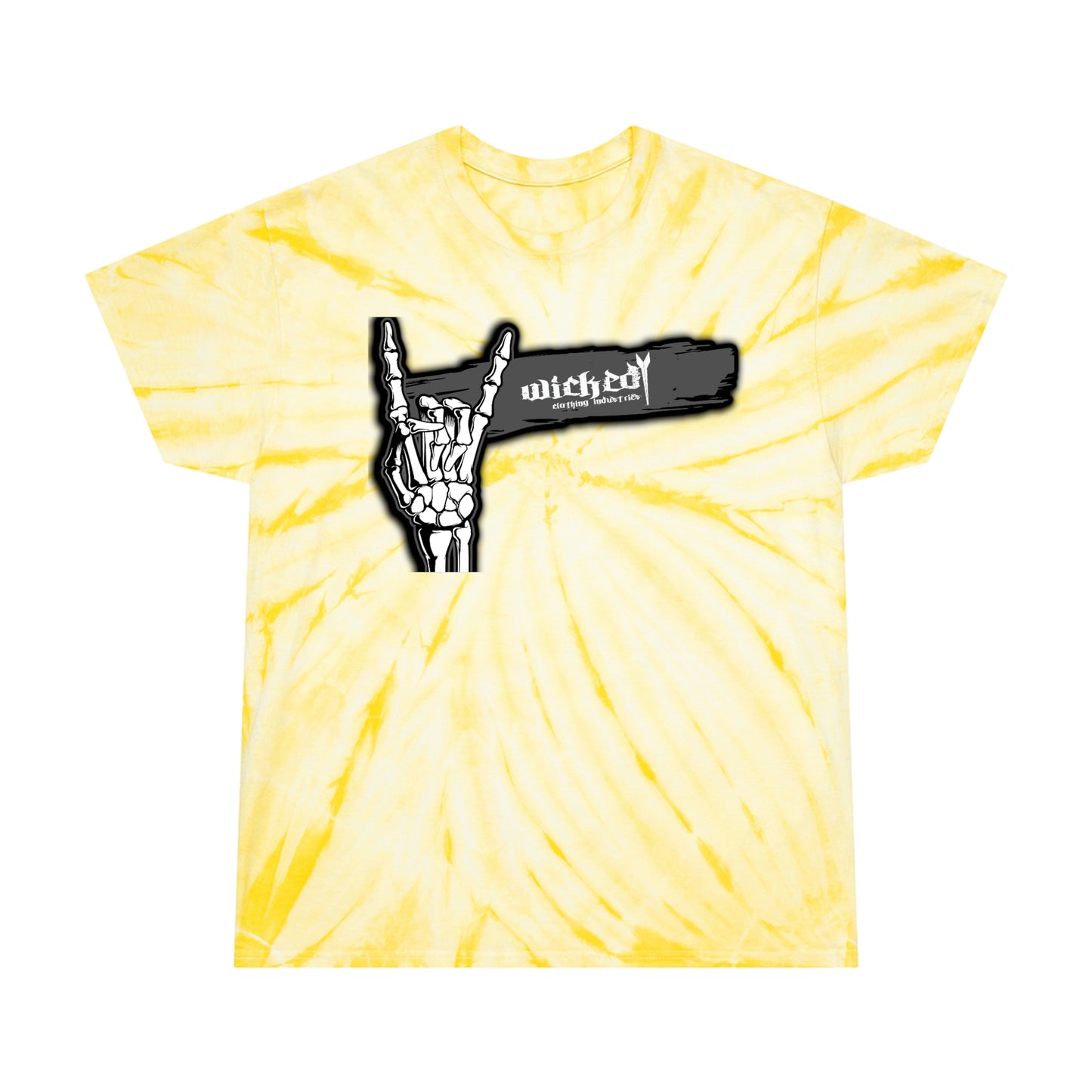 Bones / Skateboard Sal on Back / Tie-Dye Tee, Cyclone