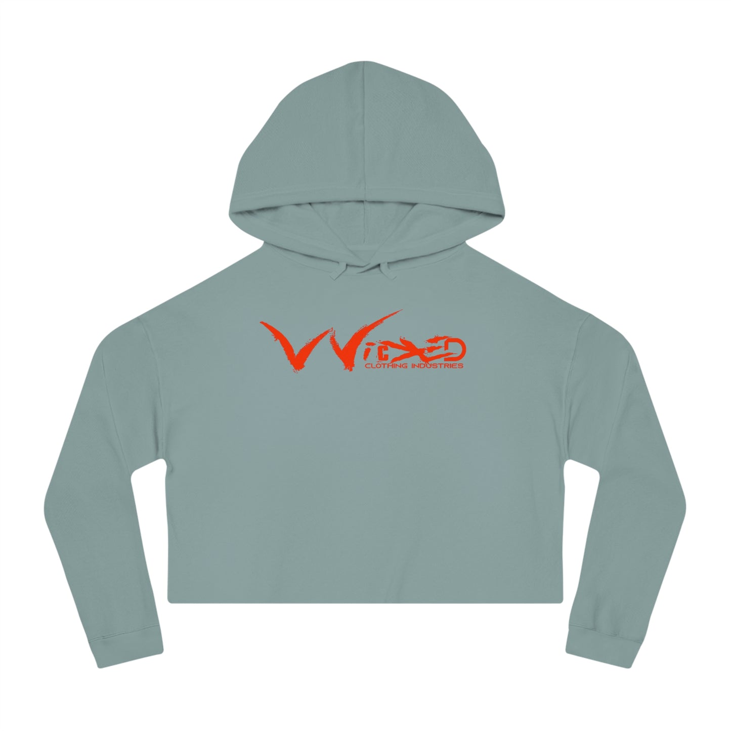 Chaos Cropped Hooded Sweatshirt