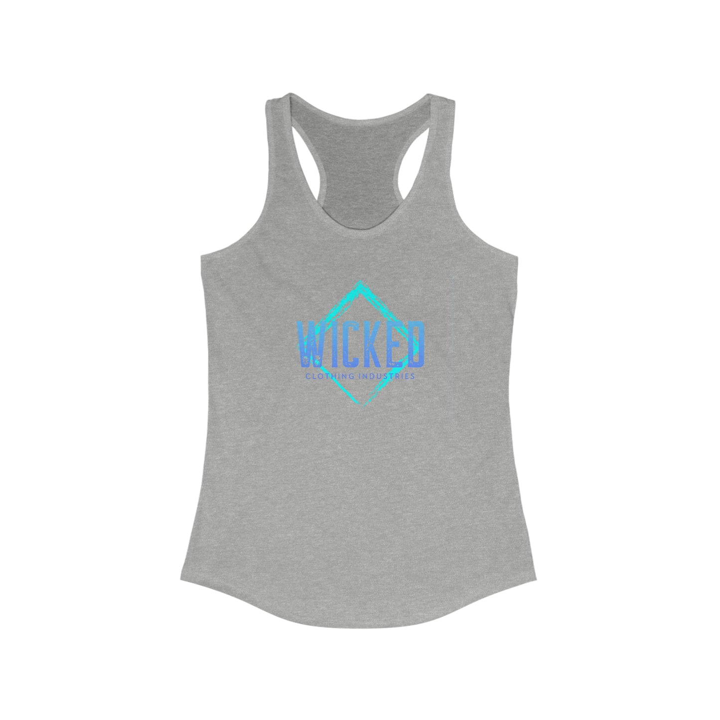 Faded Out Ocean/ Vintage Black /Racerback Tank Top