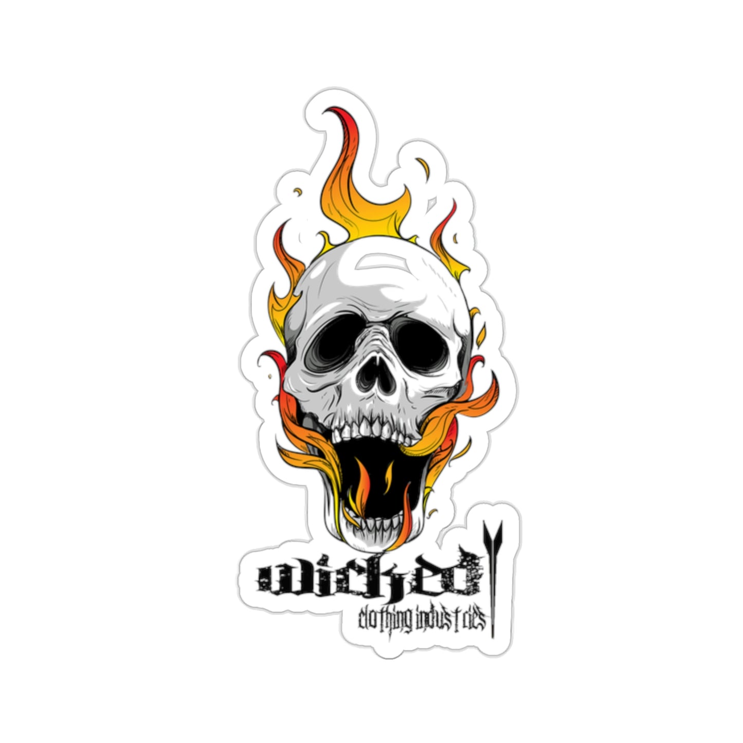 Skull Flames// Stickers