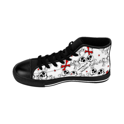 Men's Cartoon Skulls High-top Sneakers