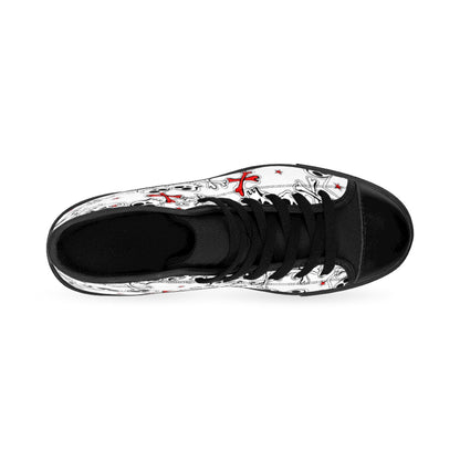 Men's Cartoon Skulls High-top Sneakers