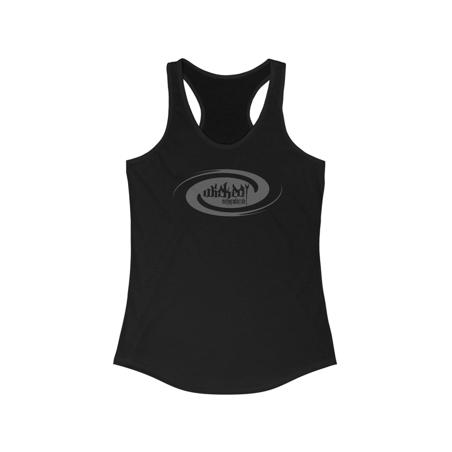 Wicked Storm Dark Gray/ Racerback Tank Top