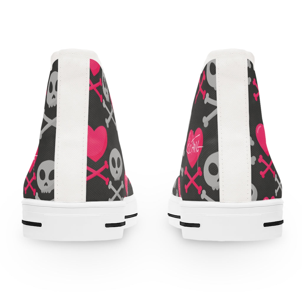 Love /skulls High Top Sneakers