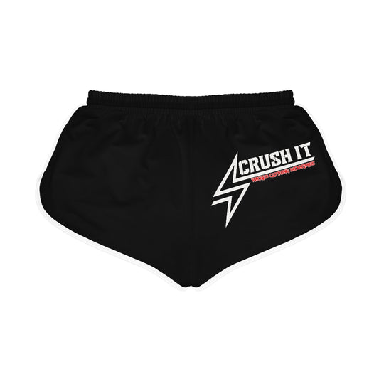 Crush It/ Relaxed fit Shorts/ Black/Backside
