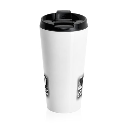 Stay Wild 1/ White/Stainless Steel Travel Mug