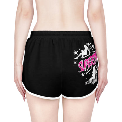 SuperStar/ Relaxed fit Shorts/ Black/ Print on Backside